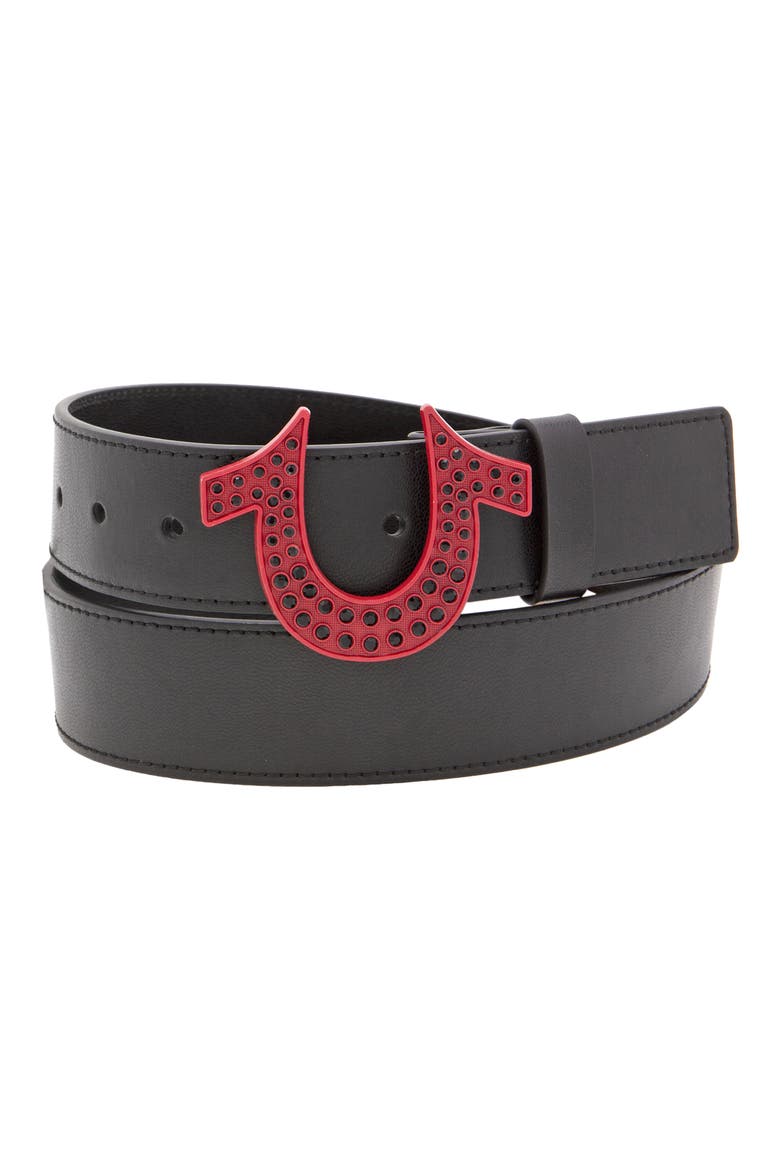 Sparkle Buckle Sage Belt, Main, color, BLACK