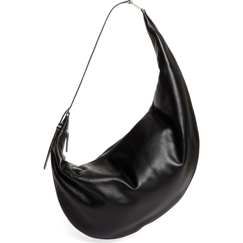 Marni Dot Medium Hobo Bag In Black