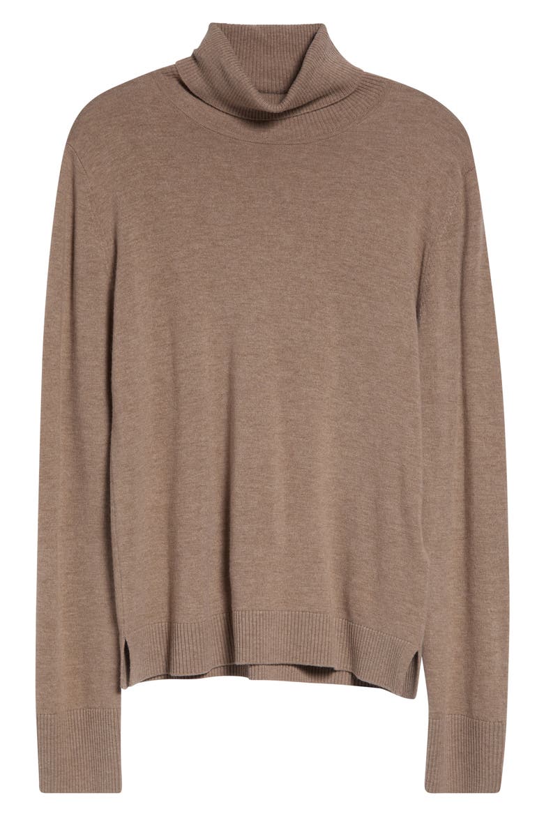 Allegra Wool Turtleneck Sweater, Alternate, color, CLAY