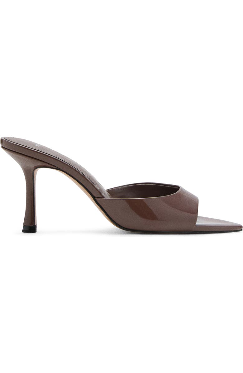 MANGO Pointed Toe Slide Sandal, Alternate, color, Chocolate