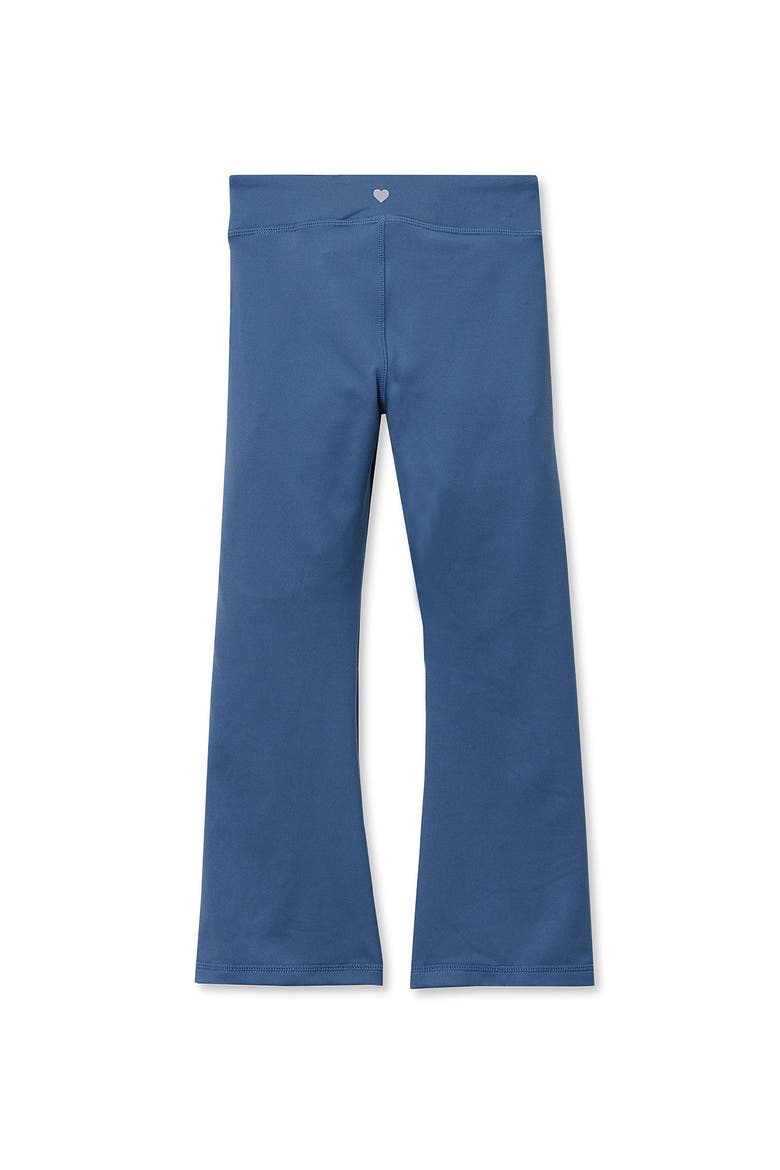 Girls High Waisted Active Flare Leggings, Alternate, color, Copen Blue