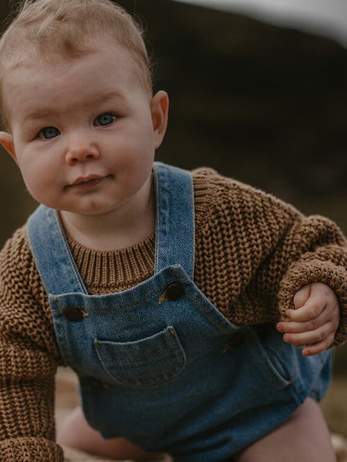 The Simple Folk The Stone Romper In Light Denim