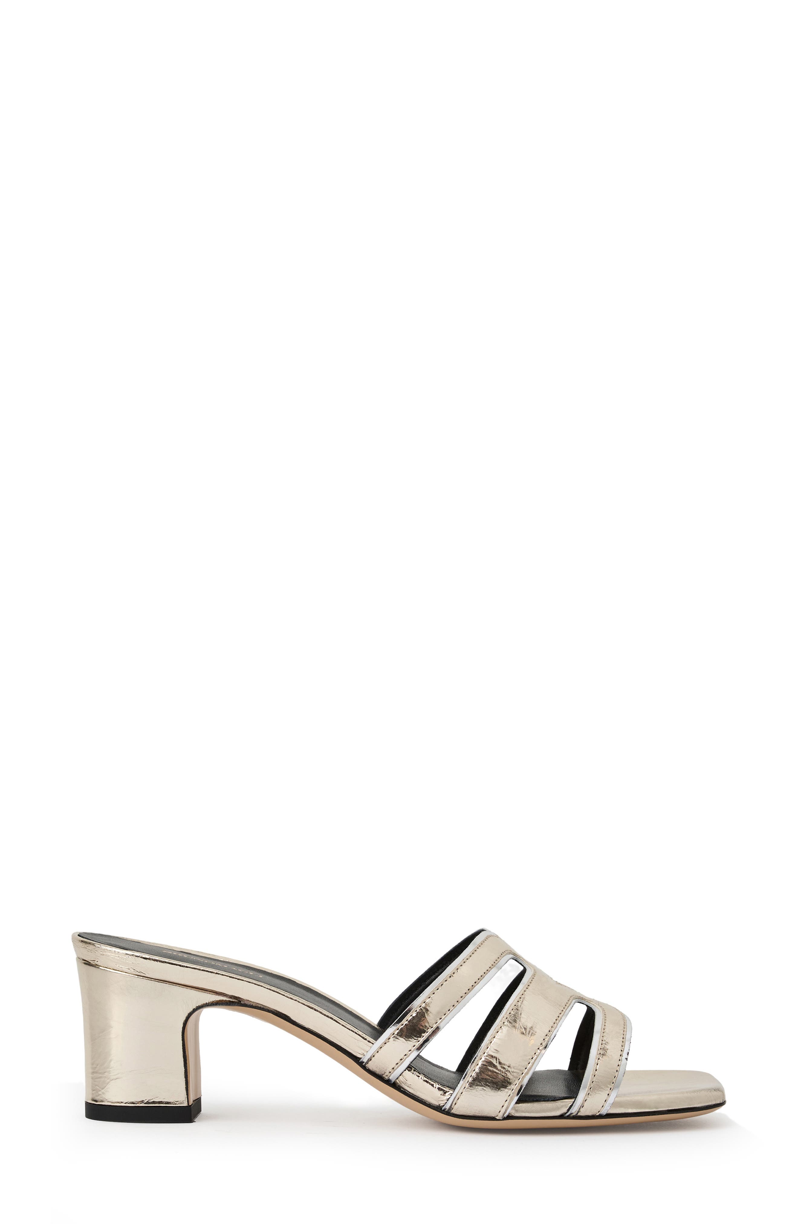 Enora Slide Sandal, Alternate, color, PLATINO/ SILVER