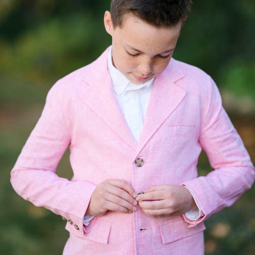 HOPE & HENRY HOPE & HENRY BOYS' LINEN SUIT JACKET, KIDS 