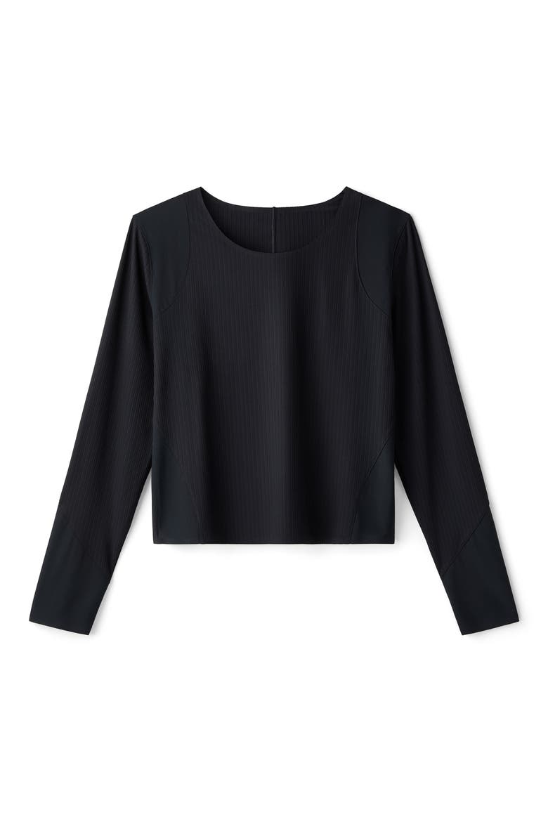 Lightspeed Performance Long Sleeve T-Shirt, Alternate, color, PURE BLACK