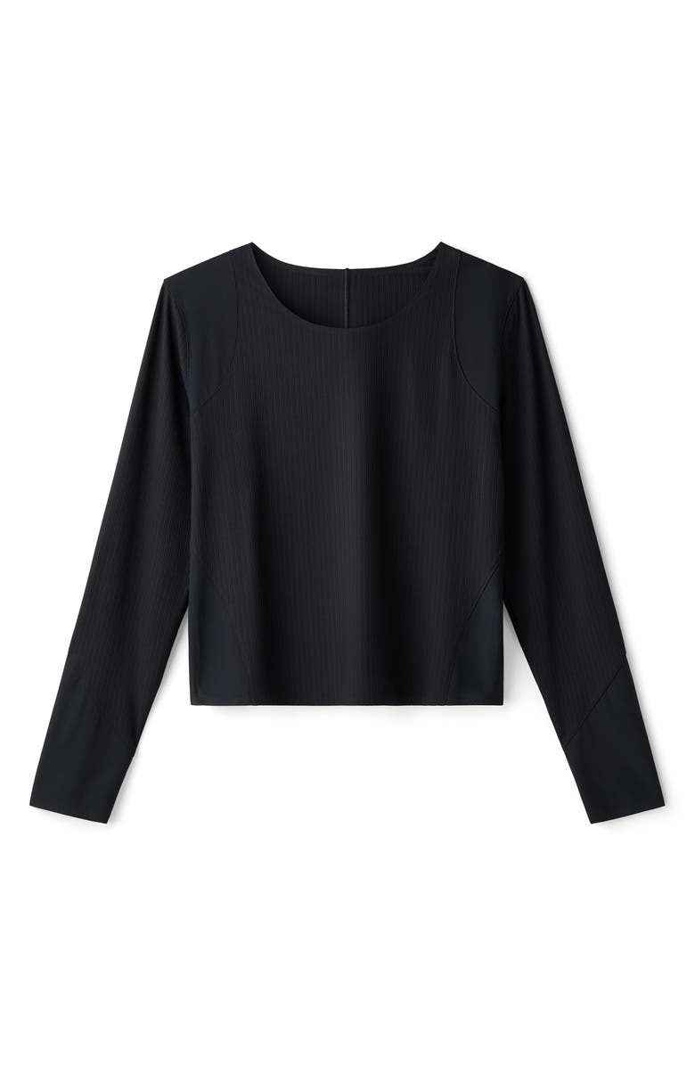 Rhone Lightspeed Performance Long Sleeve T-Shirt, Alternate, color, Pure Black