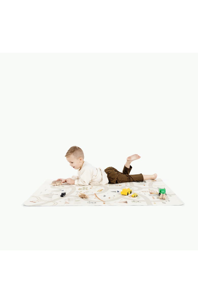 GATHRE Boulevard Print Leather Play Mat, Alternate, color, Boulevard