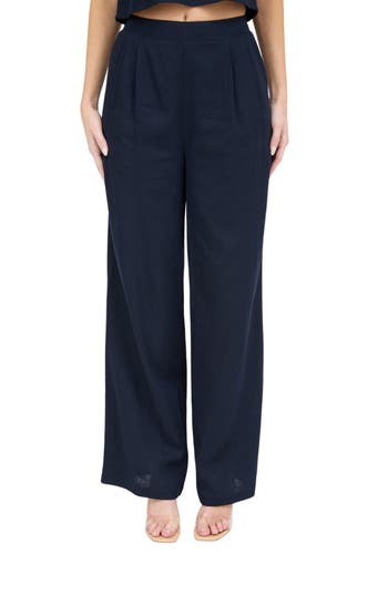 BLU PEPPER BLU PEPPER SOLID WIDE LEG PANTS