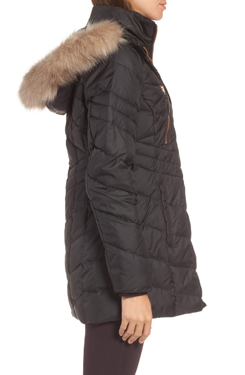 Andrew Marc Marley 30 Coat with Detachable Faux Fur, Alternate, color, 