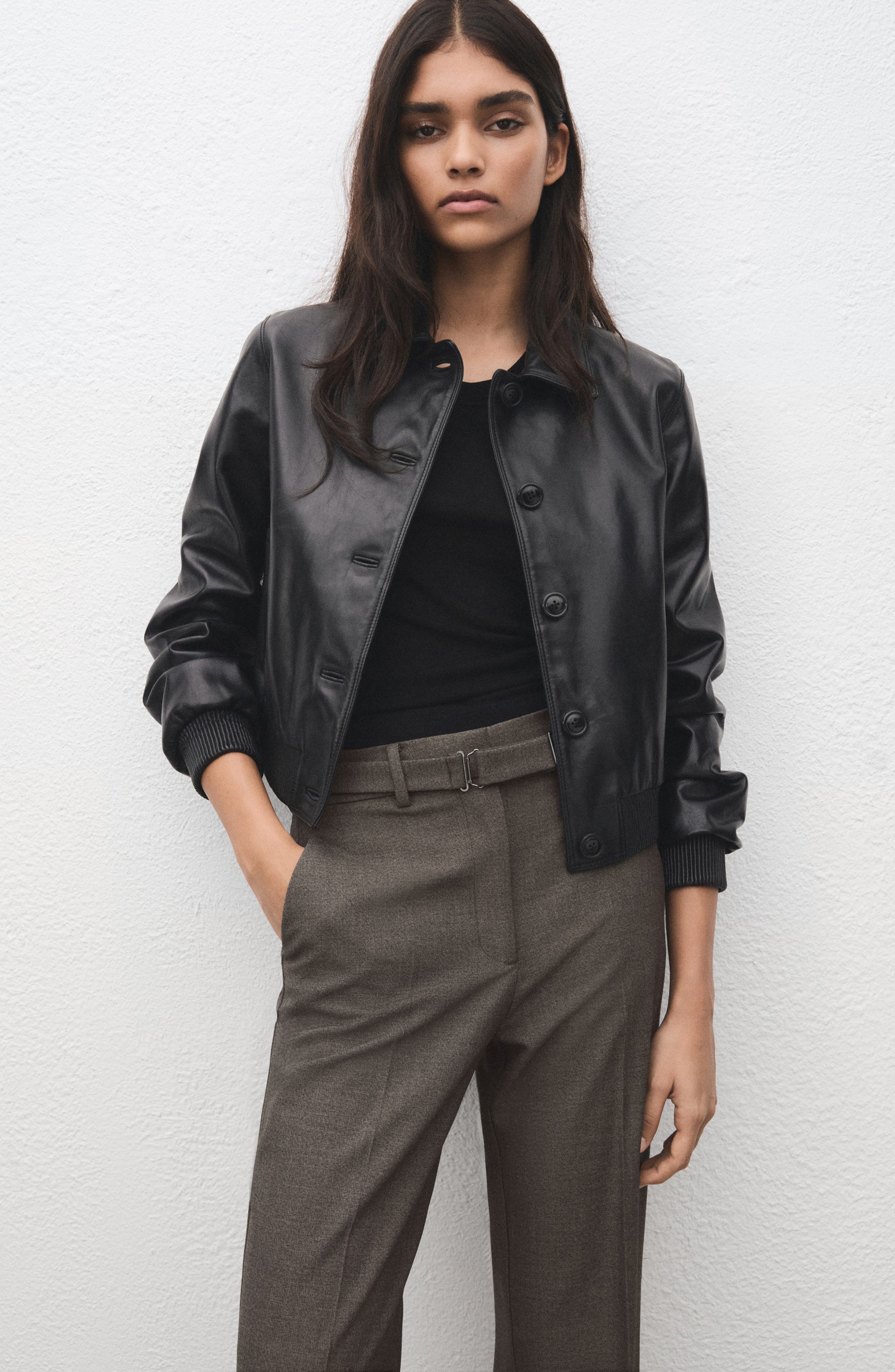 Belted Straight Leg Pants - image 4