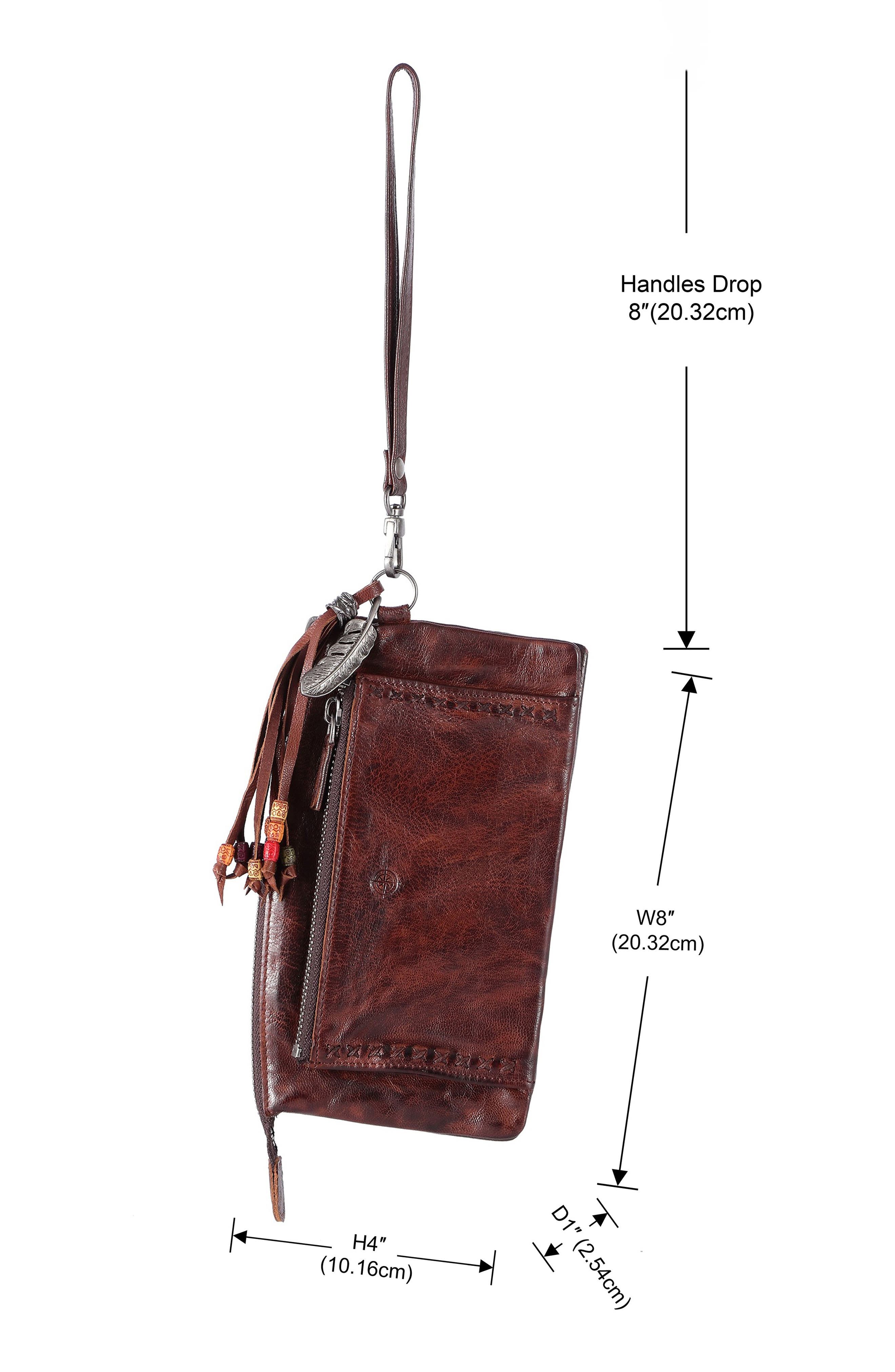 Bluebell Clutch, Alternate, color, COFFEE