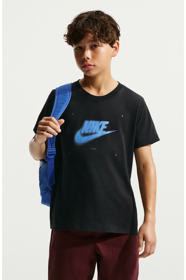 Kids' Brand Read Logo Graphic T-Shirt, Main, color, BLACK/ UNIVERSITY BLUE
