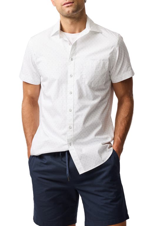 Rodd & Gunn Emerald Hill Short Sleeve Button-up Shirt In White