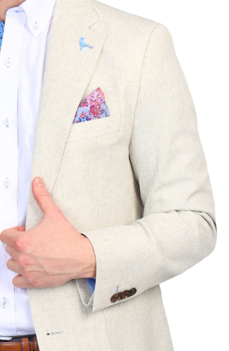 TailorByrd Textured Crosshatch Sport Coat, Alternate, color, Beige