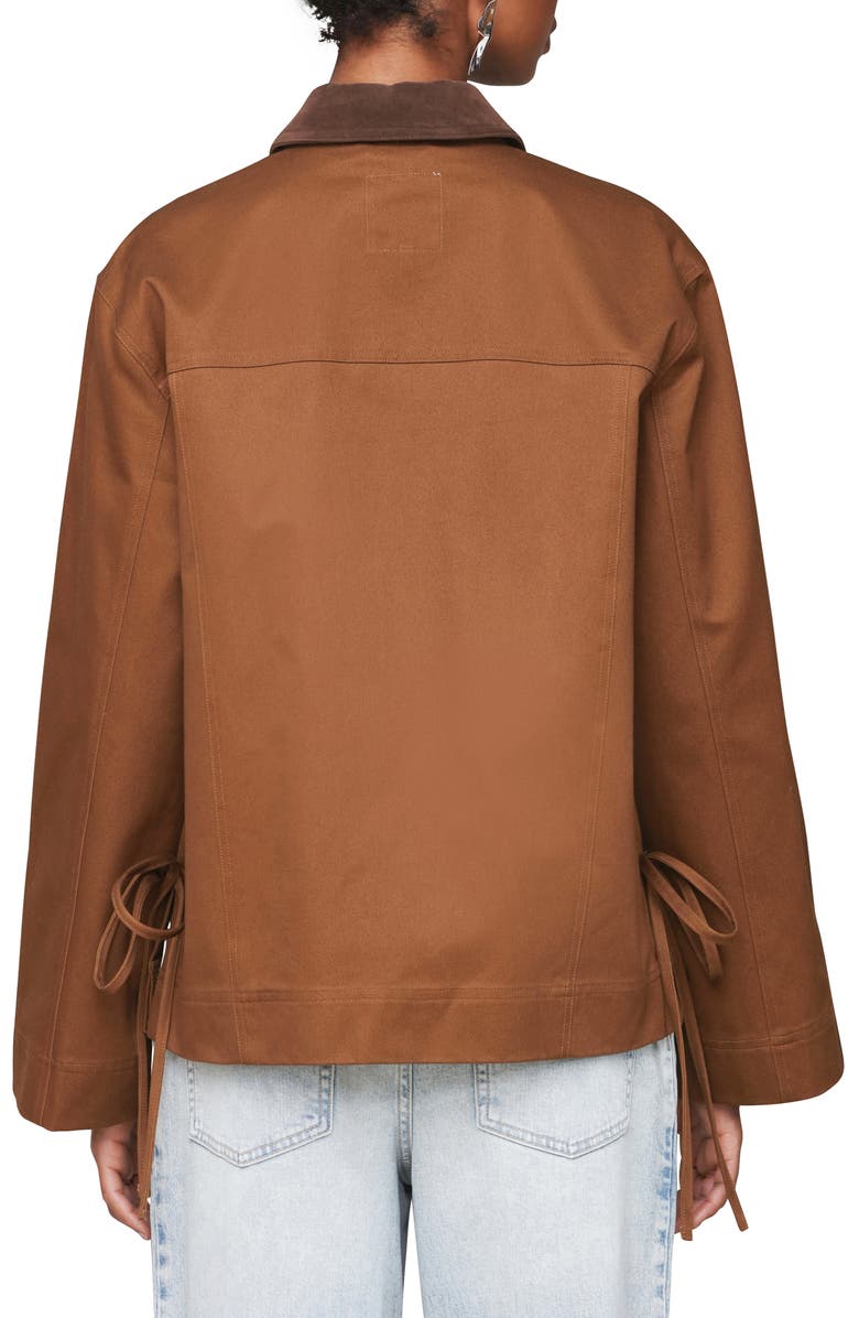 Avec Les Filles Tie Oversize Chore Jacket, Alternate, color, 