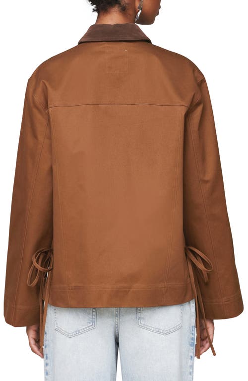 Avec Les Filles Tie Oversize Chore Jacket In Multi