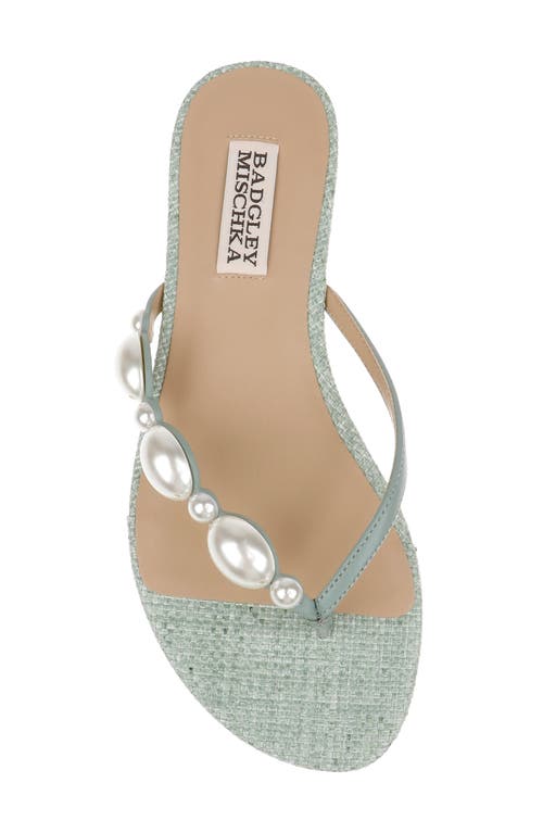 Shop Badgley Mischka Collection Dyana Flip Flop In Seaglass