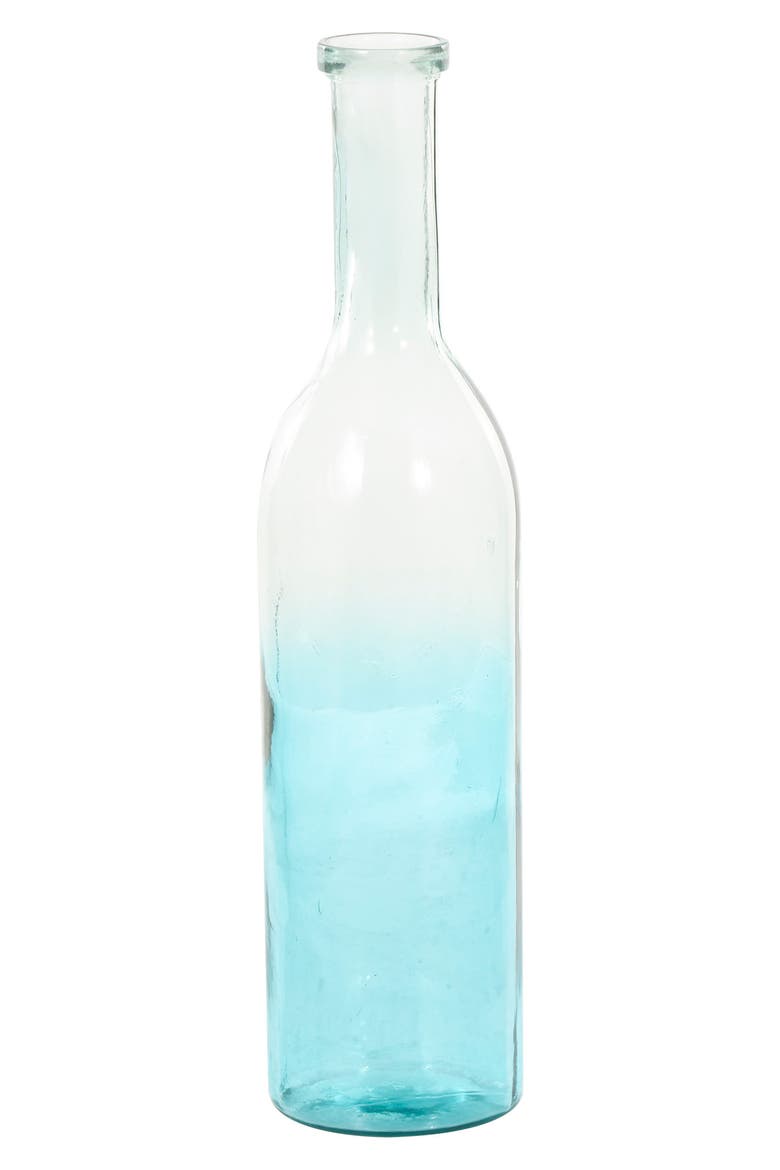 Recycled Glass Vase, Alternate, color, TEAL