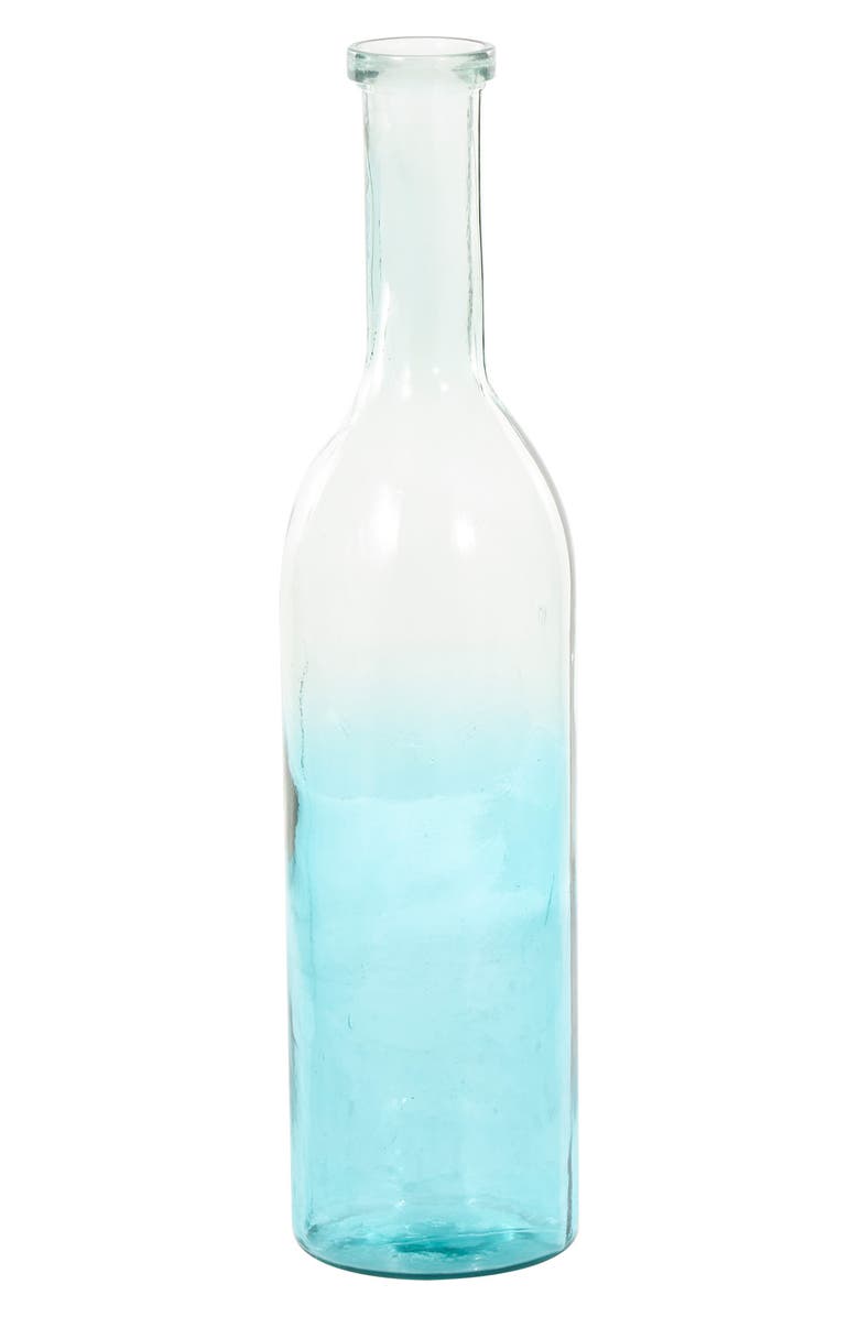 GINGER BIRCH STUDIO Recycled Glass Vase, Alternate, color, Teal