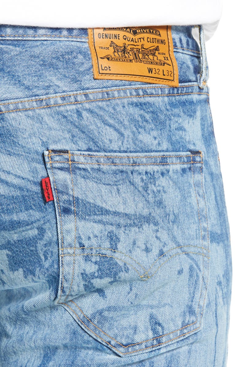 Levi's<sup>®</sup> x Justin Timberlake 501<sup>®</sup> Distressed Slim Taper Jeans, Alternate, color, 