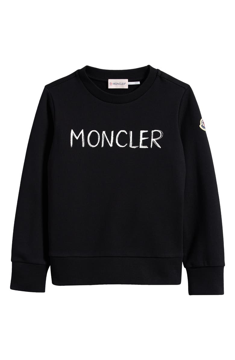 Moncler Kids' Logo Graphic Sweatshirt, Main, color, 