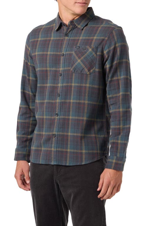 O'neill Redmond Plaid Flannel Button-up Shirt In Gray