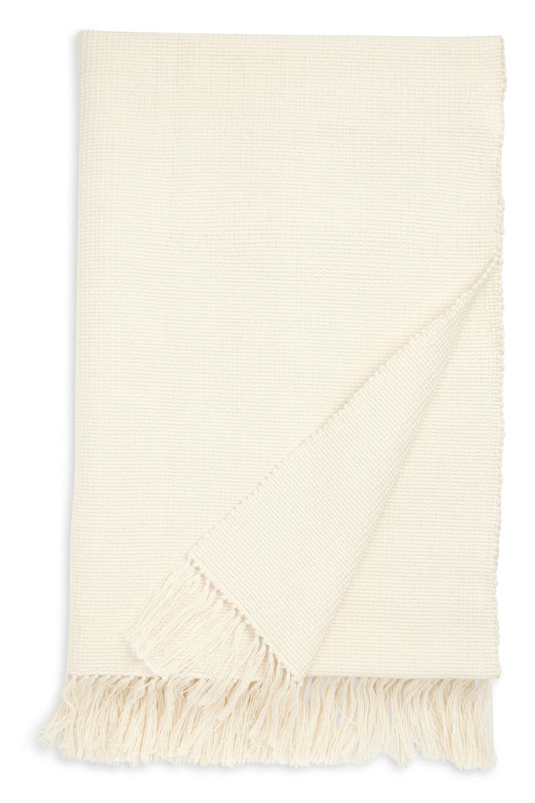 Highland Wool Throw Blanket, Main, color, NATURAL