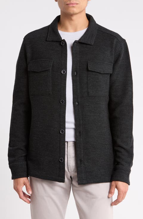 Mezner Wool and Cotton Shirt Jacket