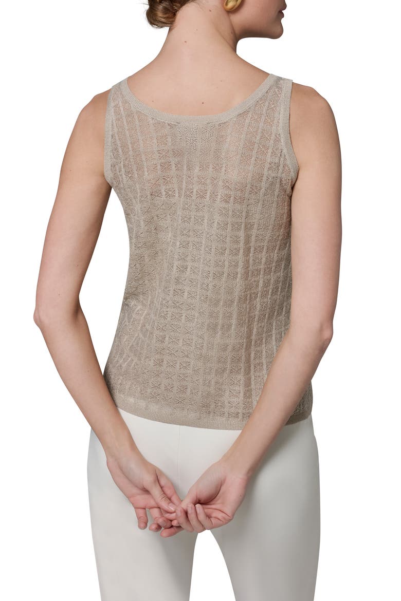 Grid Patter Sweater Tank, Alternate, color, TUSCAN GREY