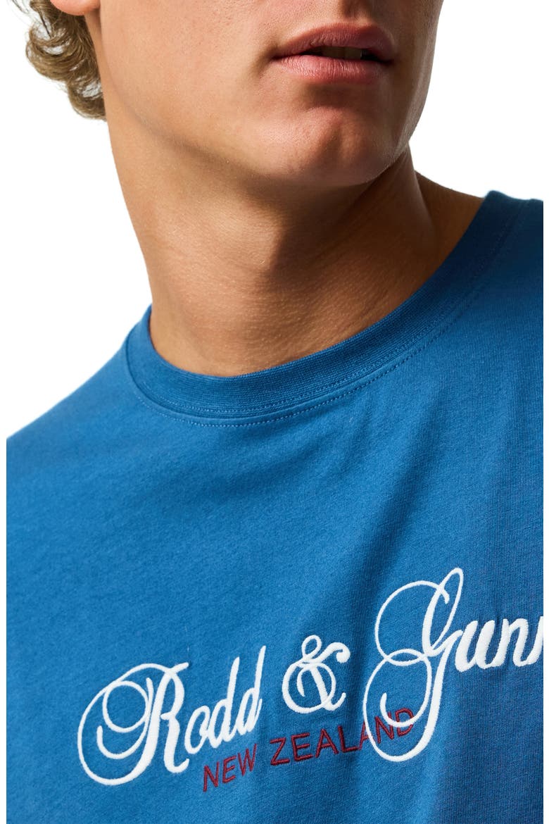 Wendon Valley Embroidered Logo T-Shirt, Alternate, color, DENIM