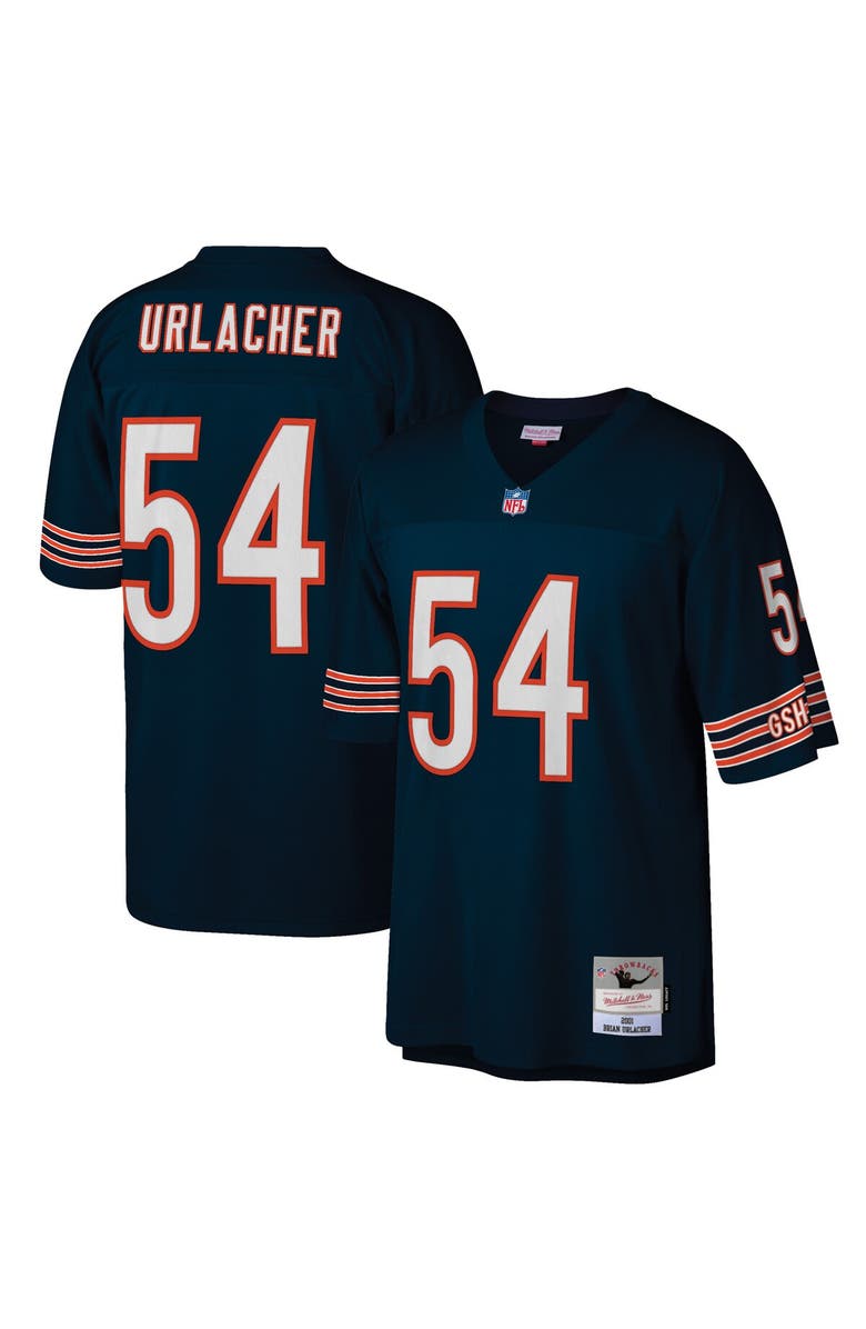 Mitchell & Ness Men's Mitchell & Ness Brian Urlacher Navy Chicago Bears Retired Player Legacy Replica Jersey, Main, color, 