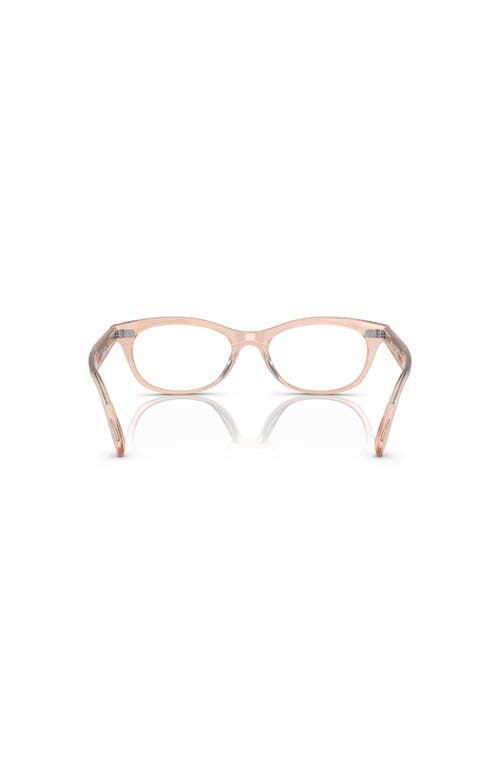 Oliver Peoples 51mm Square Optical Glasses In Brown