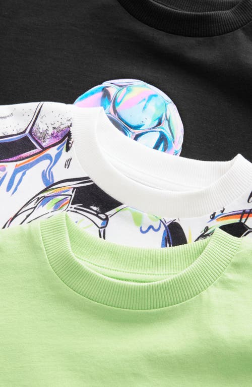 Next Kids' Assorted 3-pack Soccer Graphic T-shirts