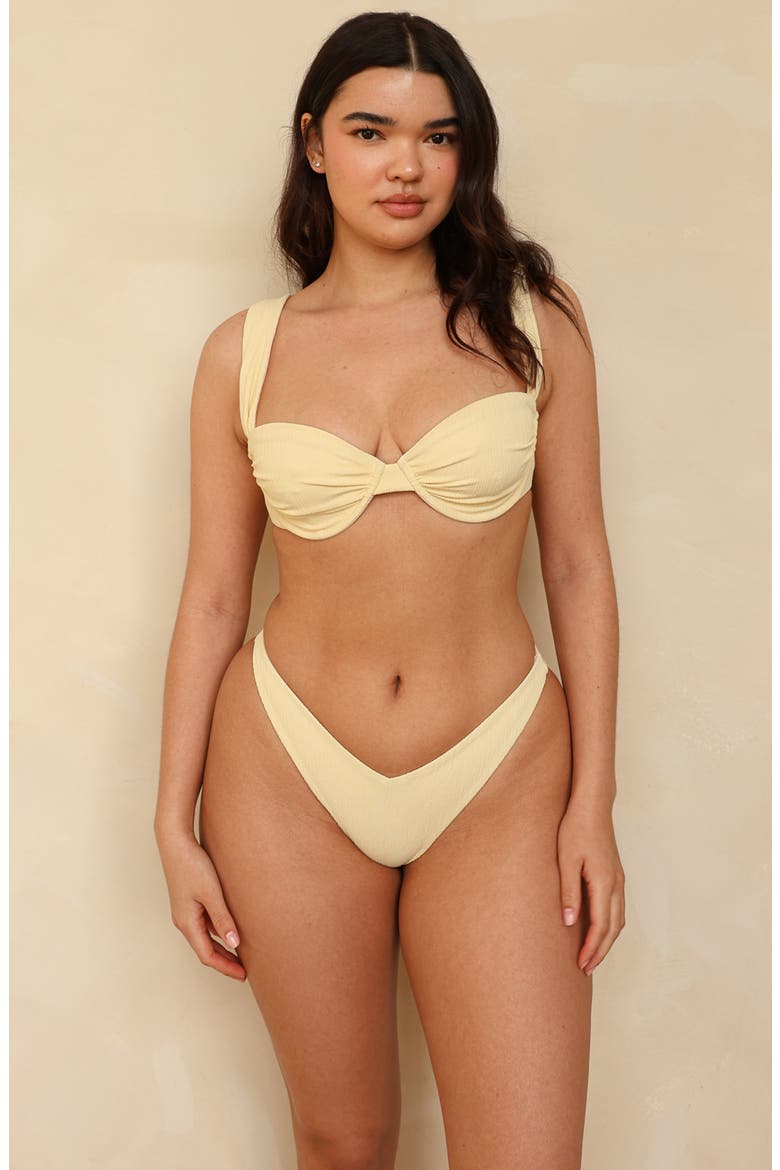 Barbados Underwire Bikini Top, Alternate, color, Honey