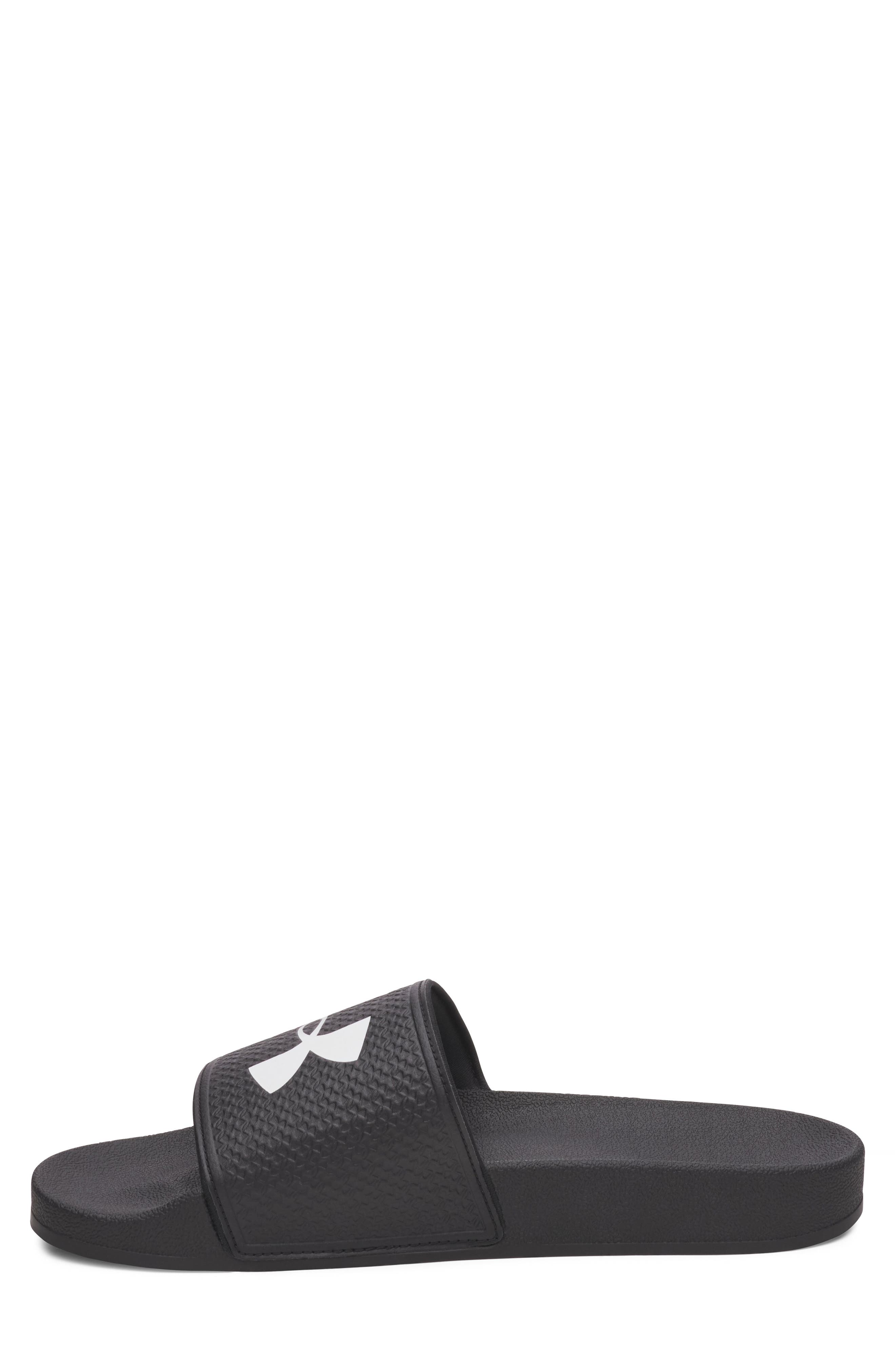 Under Armour UA ARMR Slide Sandal, Alternate, color, Black / Black / White