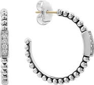 LAGOS Caviar Spark Diamond Hoop Earrings