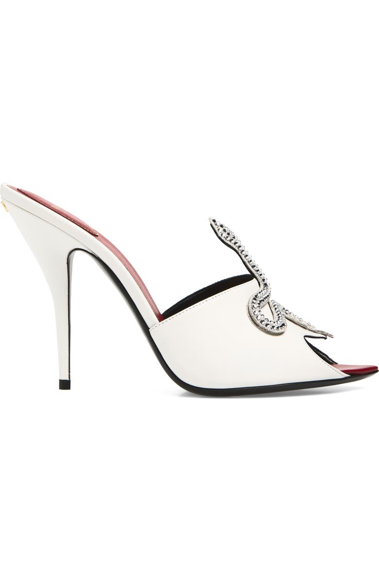 Valentino Garavani Coeur Vipère Sandal, Alternate, color, White