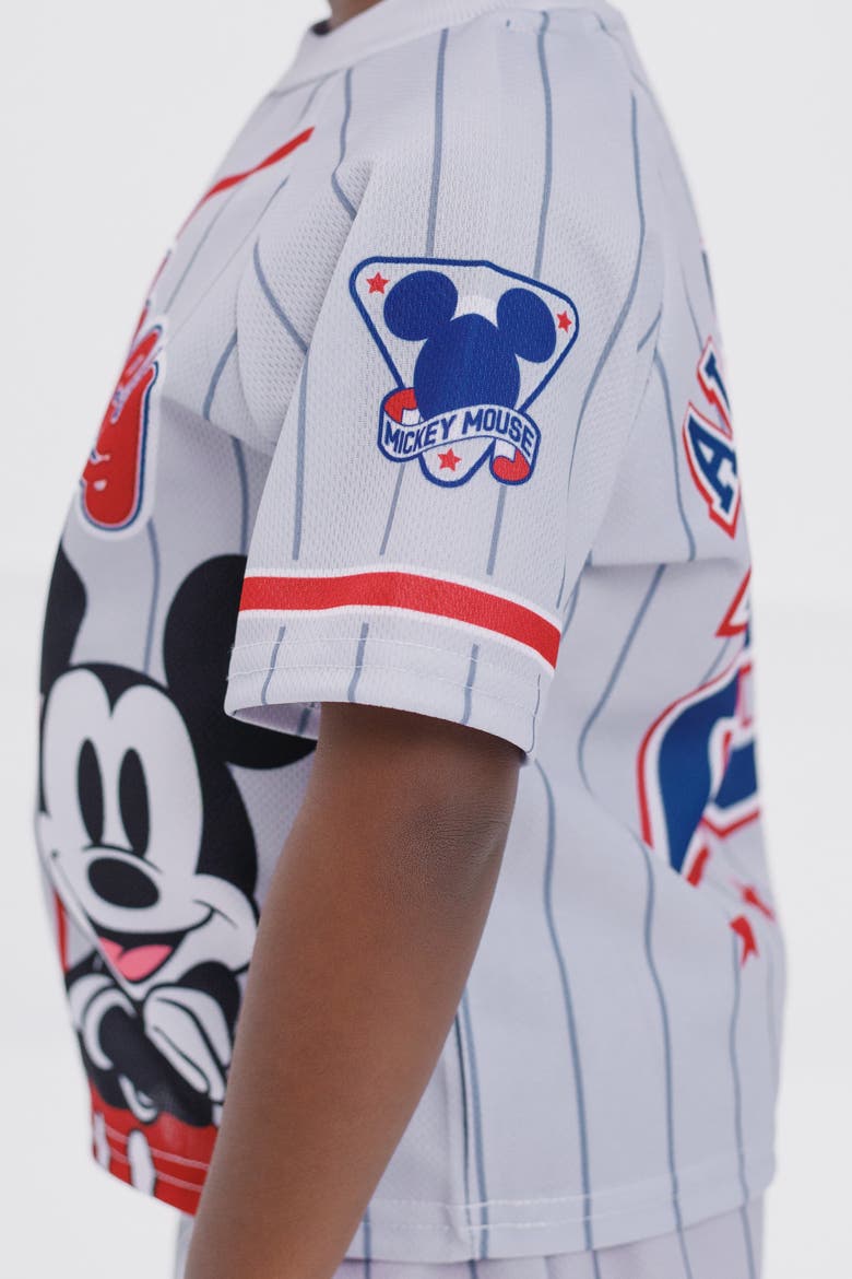 Mickey Mouse 2-Piece Baseball Jersey and Shorts Set, Alternate, color, Mickey Navy White