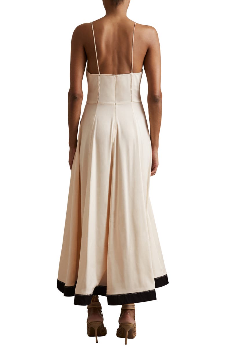 Reiss Atelier Virginia Stitch Detail Bustier Bodice Midi Dress, Alternate, color, 