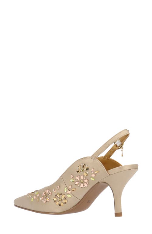 J. Reneé Solara Pointed Toe Slingback Pump In Beige