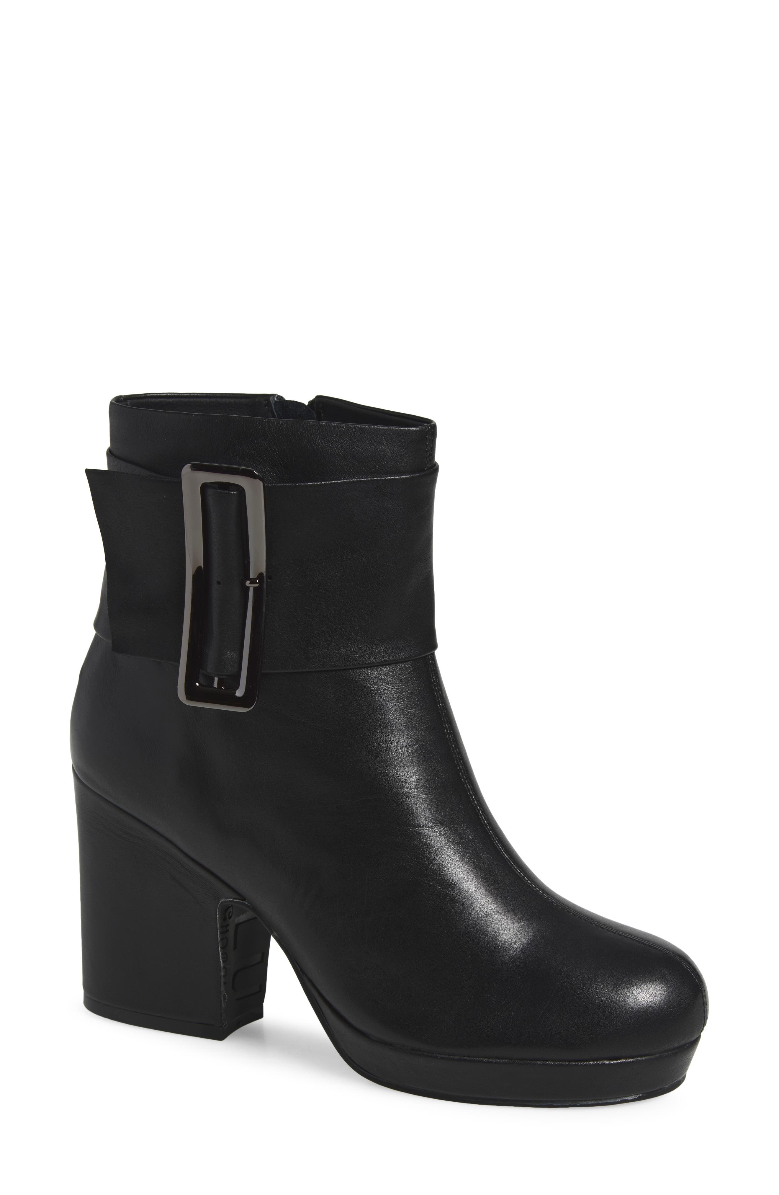 Isabella Leather Boot, Main, color, BLACK LEATHER