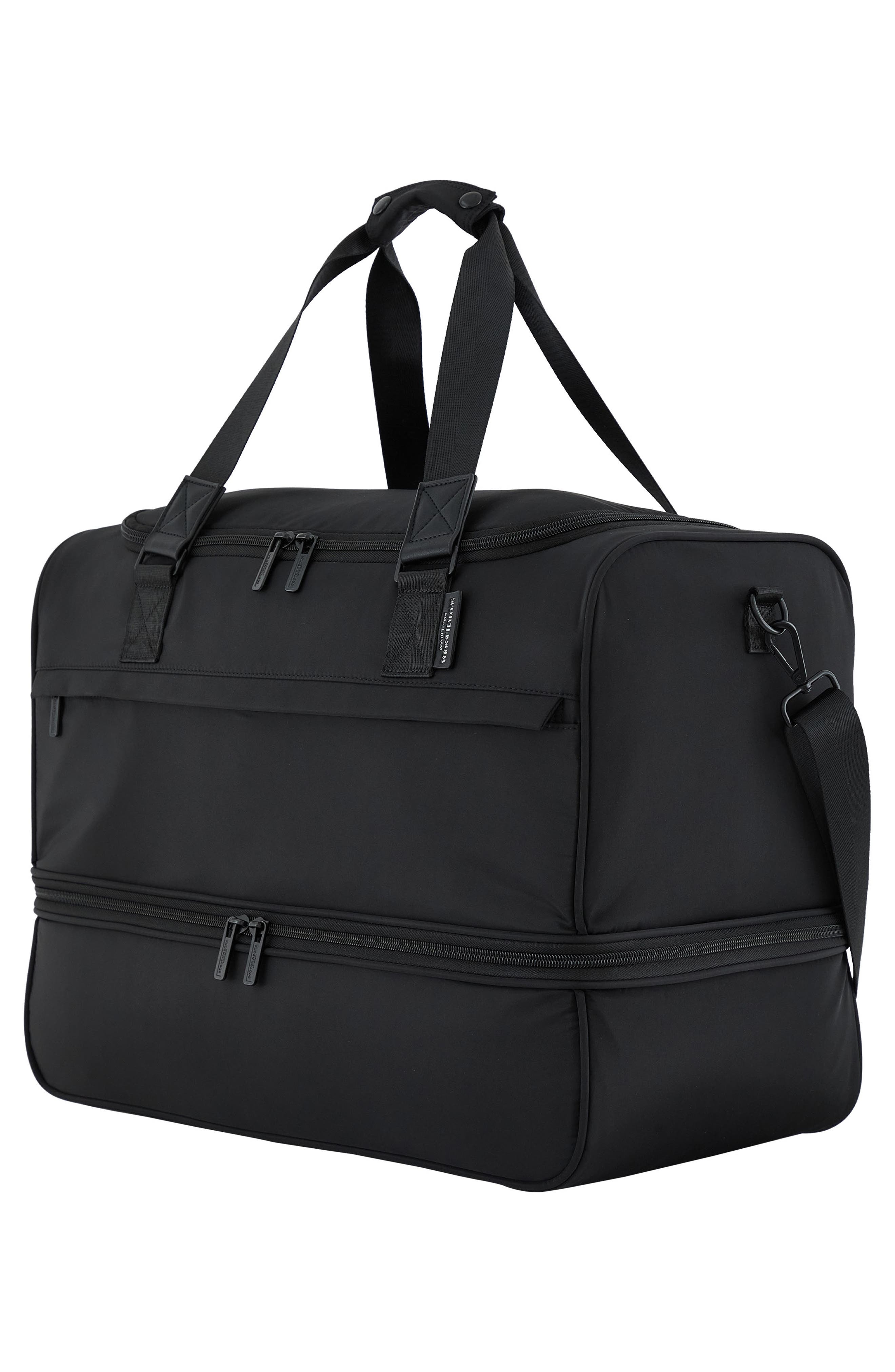 Scotch & Soda Eindhoven Two-Section Weekender Bag, Alternate, color, Black