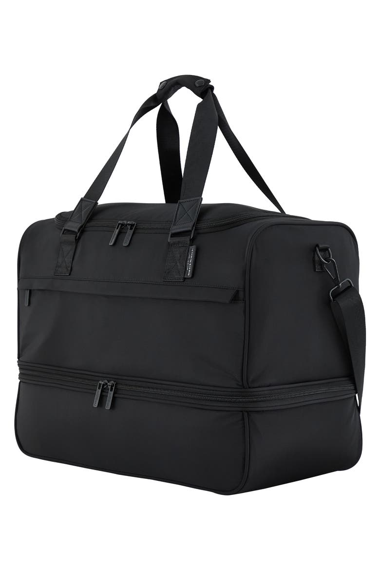 Eindhoven Two-Section Weekender Bag, Alternate, color, BLACK