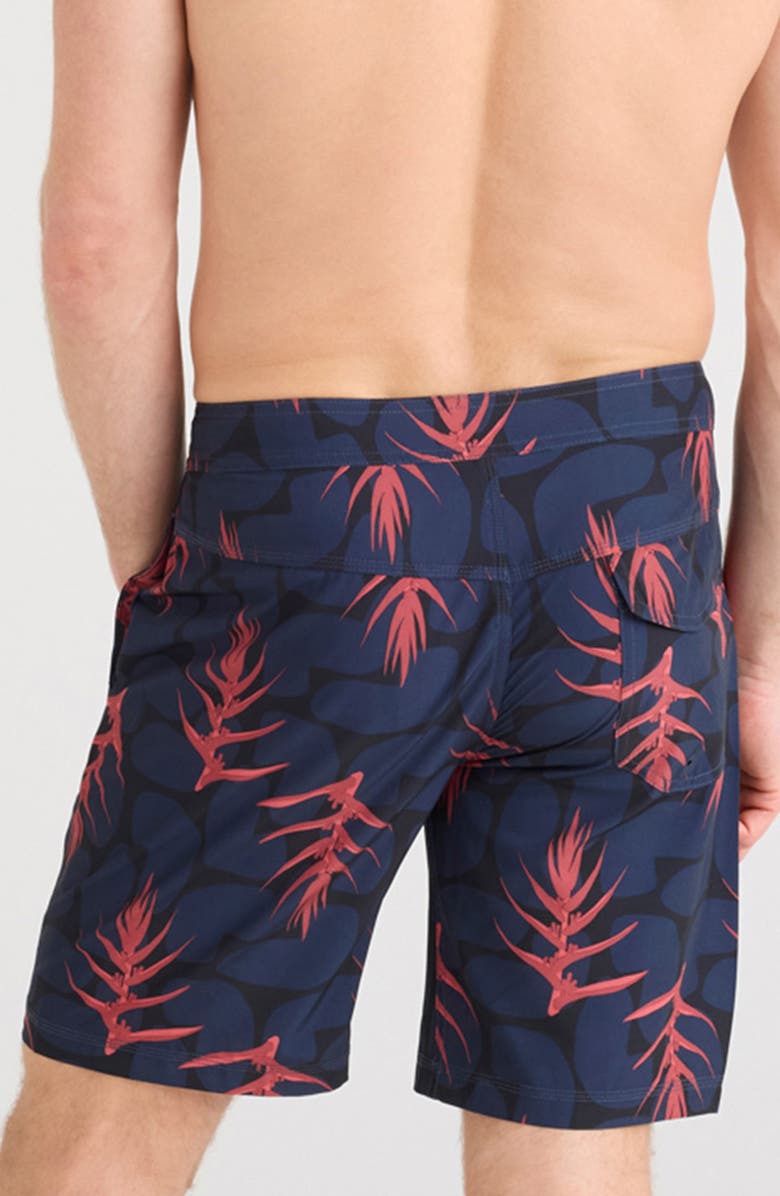 SAXX Betawave 2N1 9-Inch Board Shorts, Alternate, color, Wild Ginger Camo-Black