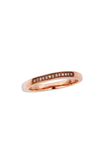 Savvy Cie Jewels Diamond Stackable Band Ring In Pink