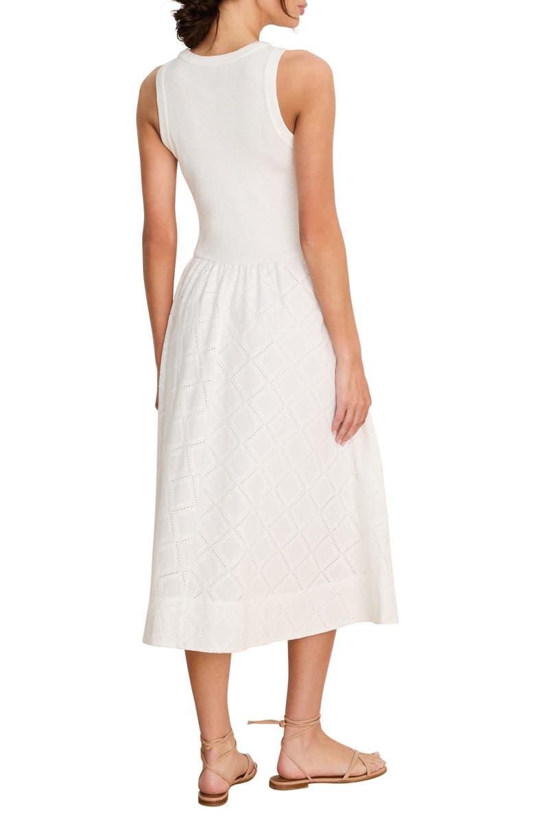 NIC+ZOE Sofia Diamond Eyelet Midi Dress, Alternate, color, 