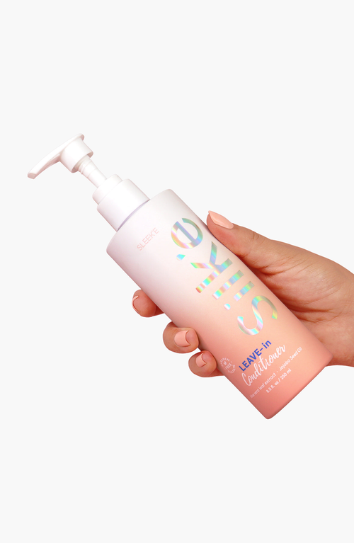 Sleeke Hair Silk'e Leave-in Conditioner In White With Pink Gradient