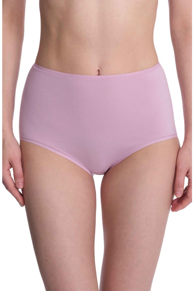 Bliss Bare Cotton High Waist Briefs, Main, color, ROSE MIST