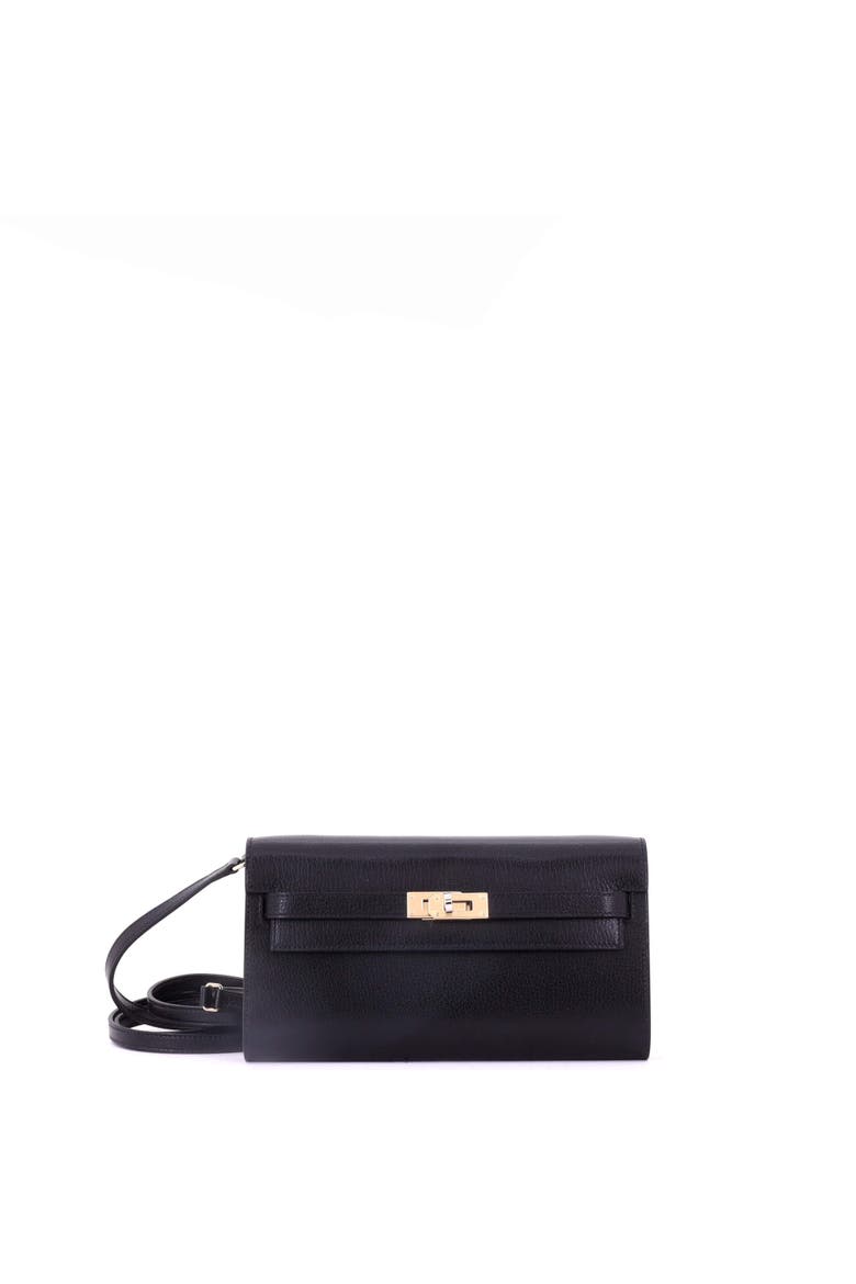 Kelly To Go Wallet Chevre Chamkila, Main, color, Noir