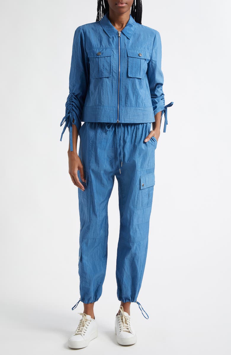 Cinq à Sept Dale Nylon Jacket, Alternate, color, Blue Corn